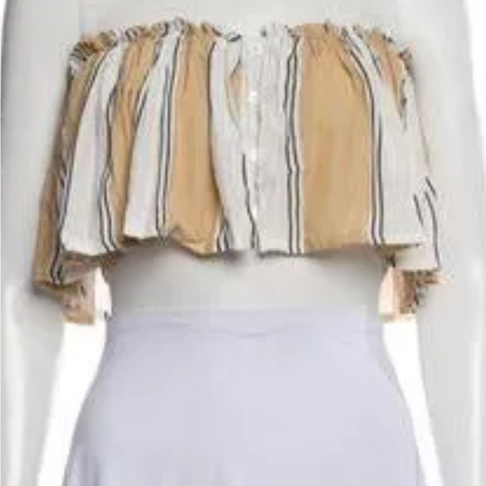 Faithfull the Brand Stripped Crop Top
